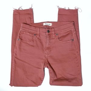 Madewell 9" High Rise Skinny Raw Hem sz 25P J1014